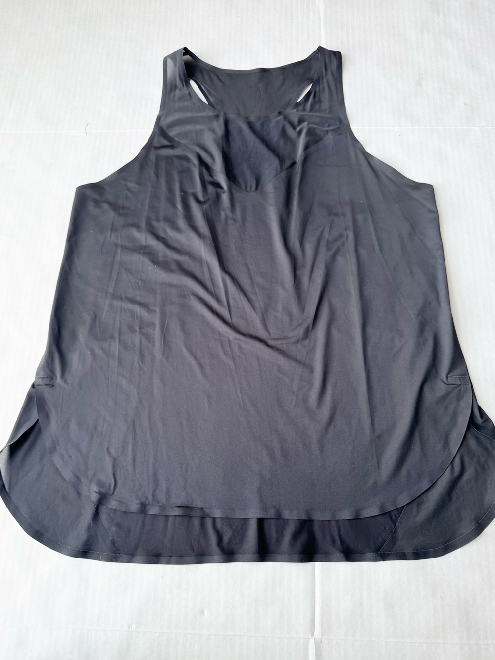 Athleta Women's Racerback Flowy Lightweight Mesh Workout Tank in Black